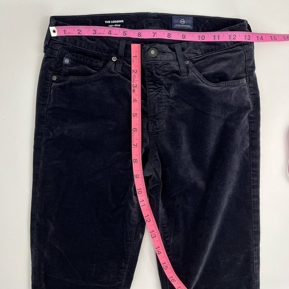 AG Adriano Goldschmied super skinny legging velvet pants size 26R - Picture 11 of 15